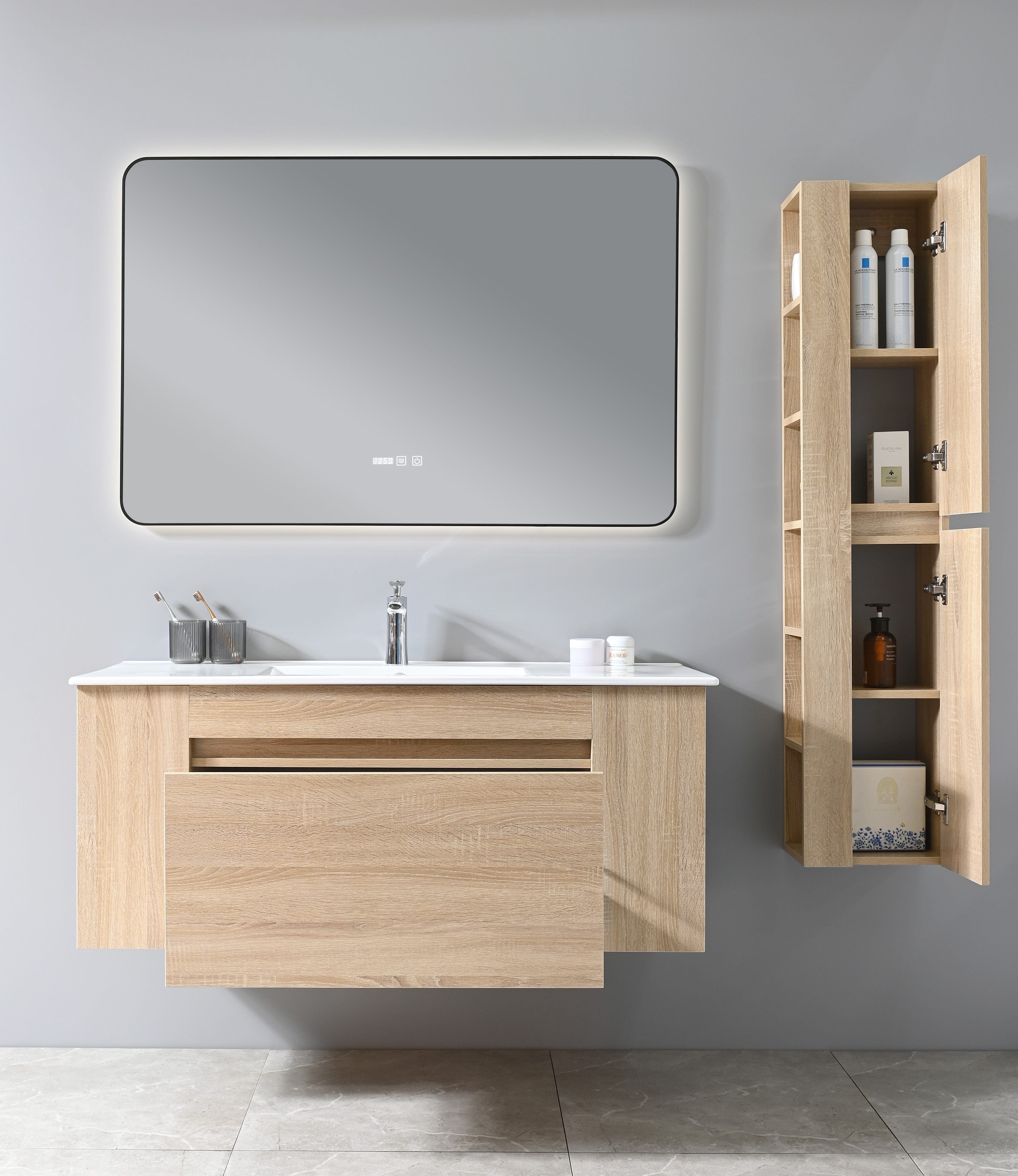 Auva Meuble Lingerie Murale Allure 12" Chêne